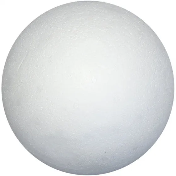 styropor-model Bal 14,8 cm wit per stuk